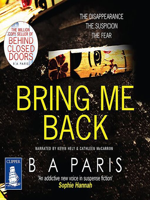 Title details for Bring Me Back by B.A. Paris - Available